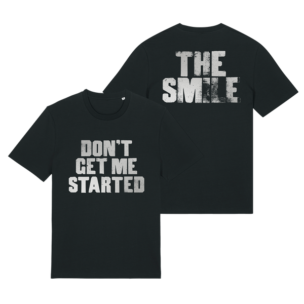 DON'T GET ME STARTED METALLIC PRINT T-SHIRT