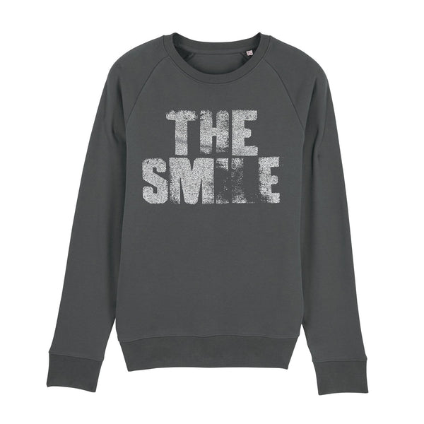 THE SMILE LOGO ANTHRACITE SWEATSHIRT